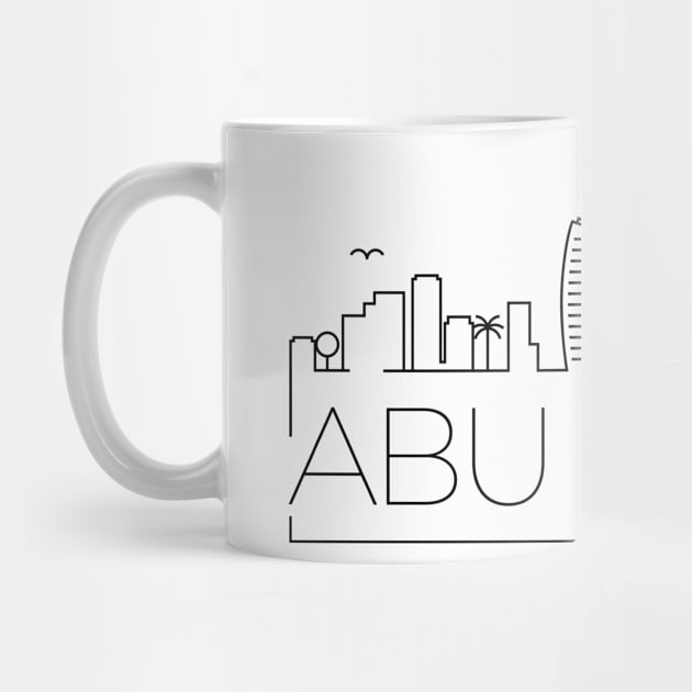 Abu Dhabi Minimal Skyline by kursatunsal